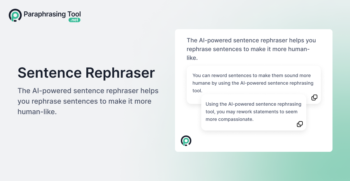 AI Sentence Rephraser Rephrase Sentence [No Limits]