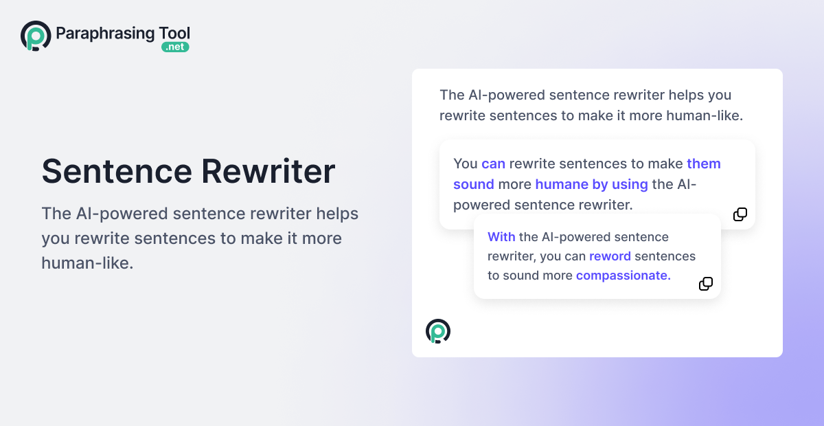 AI Sentence Rewriter - Rewrite Sentences [No Limits]